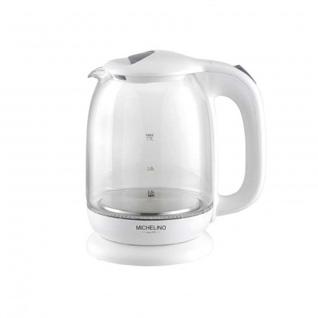 Michelino Wasserkocher Wasserkocher 1,7 Liter mit blauer LED, 1.7 l, 1850 W  Чайник Michelino чайник 1,7 л с синей светодиодной подсветкой, 1,7 л, 1850 Вт