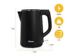 Tristar Tristar Wasserkocher Tristar WK-3404 Wasserkocher schnurlos Schwarz, 1.50 l, 2200 W  Чайник Tristar Tristar WK-3404 беспроводной чайник черный, 1,50 л, 2200 Вт