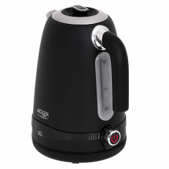 JUNG JUNG Wasserkocher ADLER AD1295B Wasserkocher mit Temperatureinstellung Digital Kettle, 1.7 l, 2200 W, Edelstahl LCD Display 360° Basis, Wasserkessel Wasser kochen Kettle  Чайник JUNG ADLER AD1295B чайник с регулировкой температуры, цифровой чайник, 1