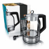 Arendo Arendo Wasserkocher, 1,7 l, 2000 W, Glas Edelstahl, Temperatureinstellung, 360° Basis, Warmhaltefunktion Чайник Arendo, 1,7 л, 2000 Вт, стекло нержавеющая сталь, регулировка температуры, подставка на 360°, функция поддержания тепла