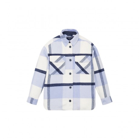 TOM TAILOR Jacken Hemdjacke mit Karomuster Jeansjacken Куртки Жакет-рубашка в клетку джинсовые куртки