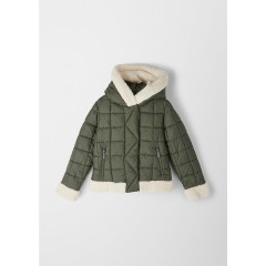 s.Oliver Steppmantel mit Fell-Details Outdoorjacken fur Madchen Стеганое пальто с меховыми деталями Уличные куртки для девочек