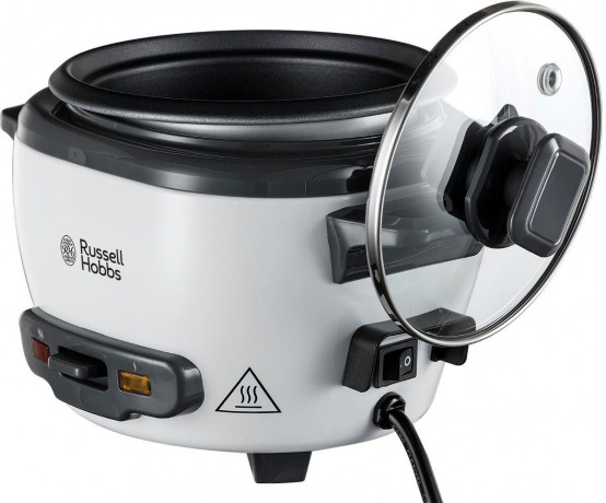 RUSSELL HOBBS RUSSELL HOBBS Reiskocher Mini 27020-56, 200 W, 0,4 l – Warmhaltefunktion, inkl. Reisloffel  Messbecher  Рисоварка RUSSELL HOBBS Mini 27020-56, 200 Вт, 0,4 л функция поддержания тепла, включая мерный стакан для рисовой ложки