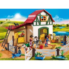 PLAYMOBIL 2er Set: 6927 Ponyhof + 70510 Ponycamp-Ubernachtungswagen Набор из 2 предметов: 6927 Пони-Ферма + 70510 Пони-лагерь со спальным вагоном