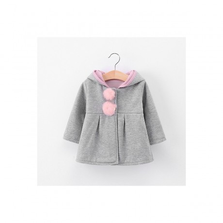 Vicabo Baby Madchen Mantel Hasenohren Kapuze Mantel fur Madchen Пальто для девочек с капюшоном и кроличьими ушками для девочек