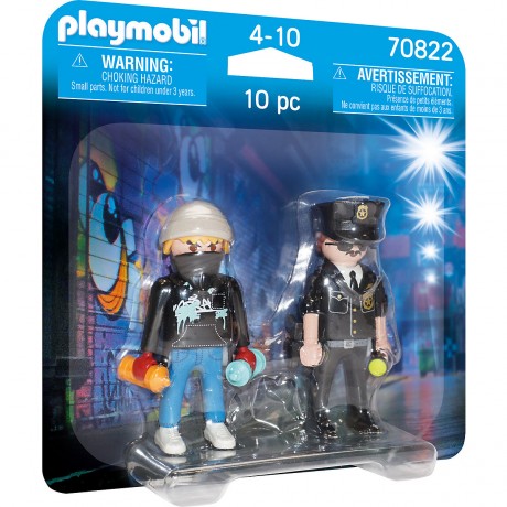 PLAYMOBIL PLAYMOBIL 70822 DuoPack Polizist und Sprayer PLAYMOBIL 70822 DuoPack Полицейский и опрыскиватель