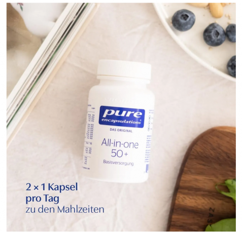 Pure Encapsulations All-in-one 50+, 60st, Мультивитамины 50+ (Австрия), 60шт, гипоаллергенные, активные формы витаминов