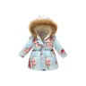 frler frler Steppjacke mit Kunstfell Kragen Mantel fur Madchen frler стеганая куртка с воротником из искусственного меха пальто для девочки