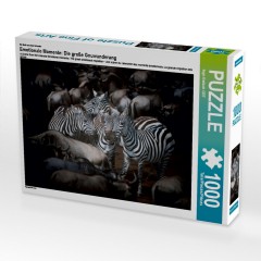 CALVENDO Puzzle CALVENDO Puzzle Emotionale Momente: Die grosse Gnuwanderung Пазл CALVENDO Puzzle Эмоциональные моменты: Великая миграция антилоп гну