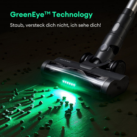 Ultenic Ultenic Akku-Stielstaubsauger U12 Vesla, beutellos, 1L Staubbehalter,Green Eye Technologie,45 Min. Аккумуляторный пылесос Ultenic U12 Vesla, без мешка, пылесборник 1л, технология Green Eye, 45 мин.