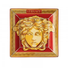 Rosenthal meets Versace Rosenthal Versace Medusa Amplified - Golden Coin Schale quadratisch flach 28 cm Rosenthal Versace Medusa Amplified - Чаша Golden Coin, квадратная, плоская, 28 см