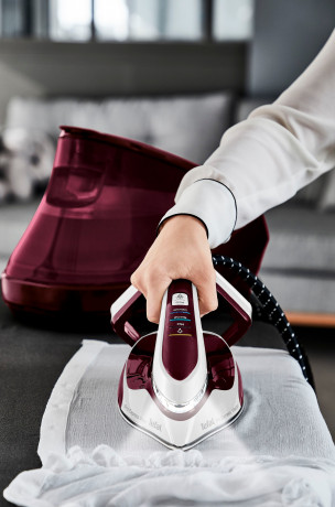 Tefal Tefal Dampfbugelstation GV9810 Pro Express Vision inklusive Dampfburste DT2026, 1100 ml Wassertank, 8,3 Bar-Druck, 180 g/Min. konstanter Dampf, 680 g/Min. Dampfstoss Паровая гладильная станция Tefal GV9810 Pro Express Vision, включая паровую щетку