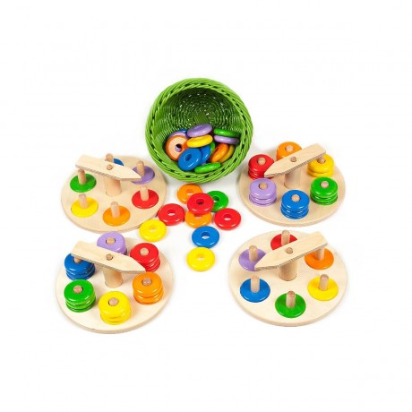 SINA®SPIELZEUG Holzspielzeug Zeiger-Steckspiel Деревянная игрушка-указатель