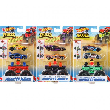 Mattel Hot Wheels Monster Trucks 1:64 Monster Maker Sortiment Hot Wheels Monster Trucks 1:64 Ассортимент Monster Maker