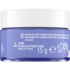 Neutrogena Collagen Bank Augen-Gel-Creme, 15 ml, Neutrogena Collagen Bank Гель-крем для кожи вокруг глаз с ниацинамидом, микро-пептидами и коллагеном, 15 мл