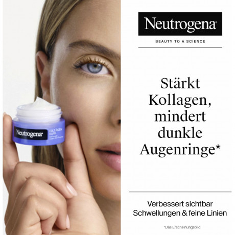 Neutrogena Collagen Bank Augen-Gel-Creme, 15 ml, Neutrogena Collagen Bank Гель-крем для кожи вокруг глаз с ниацинамидом, микро-пептидами и коллагеном, 15 мл