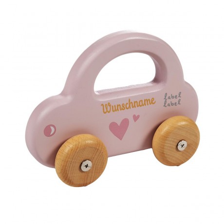 elefantasie Holzspielzeug Auto personalisiert mit Namen Деревянная игрушечная машинка с именем