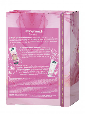 Kneipp Lieblingsmensch Geschenkset, 1 Stueck, Kneipp подарочный набор Lieblingsmensch с бальзамом для душа и лосьоном для чувствительной кожи, 1 шт,