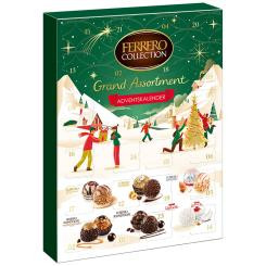 Ferrero Collection Grand Assortment Adventskalender 2026, 24 Suessigkeiten, 253 g, Ferrero Collection Grand Assortment Адвент-календарь 2026 с 24 сладостями шести видов, 253 г