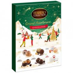 Ferrero Collection Grand Assortment Adventskalender 2026, 24 Suessigkeiten, 253 g, Ferrero Collection Grand Assortment Адвент-календарь 2026 с 24 сладостями шести видов, 253 г