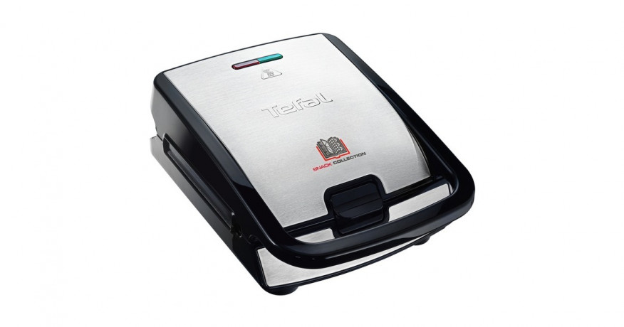 Tefal Tefal Snack Collection SW852D, Sandwichmaker silber/schwarz, 700 Watt, mit 2 Platten-Sets silber/schwarz Tefal Snack Collection SW852D, сэндвичница серебристый/черный, 700 Вт, с 2 наборами тарелок
