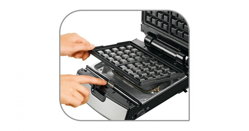 Tefal Tefal Snack Collection SW852D, Sandwichmaker silber/schwarz, 700 Watt, mit 2 Platten-Sets silber/schwarz Tefal Snack Collection SW852D, сэндвичница серебристый/черный, 700 Вт, с 2 наборами тарелок