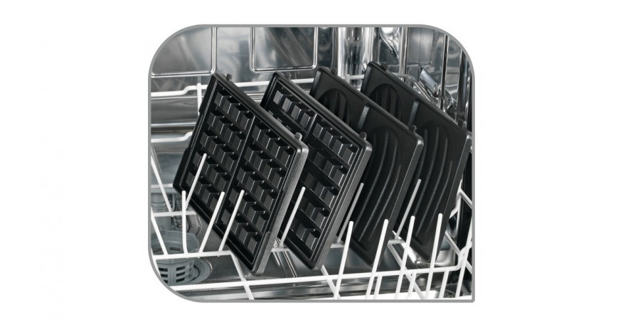 Tefal Tefal Snack Collection SW852D, Sandwichmaker silber/schwarz, 700 Watt, mit 2 Platten-Sets silber/schwarz Tefal Snack Collection SW852D, сэндвичница серебристый/черный, 700 Вт, с 2 наборами тарелок