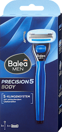 Balea MEN Rasierer, precision5 Body, 1 St, Пятилезвийный станок precision5 Body для бритья тела, 1 шт.