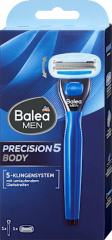 Balea MEN Rasierer, precision5 Body, 1 St, Пятилезвийный станок precision5 Body для бритья тела, 1 шт.