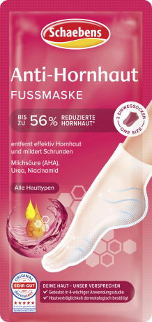 Schaebens Anti-Hornhaut Fussmaske 2 Socken, Маска-носочки для удаления огрубевшей кожи стоп, 2 шт.