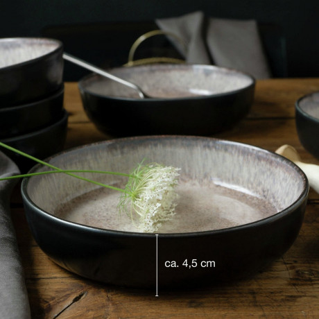 Moritz & Moritz Moritz & Moritz Suppenteller 6-tlg. DIGITAL grau Суповые тарелки Moritz &amp; Moritz 6 шт. ЦИФРОВОЙ