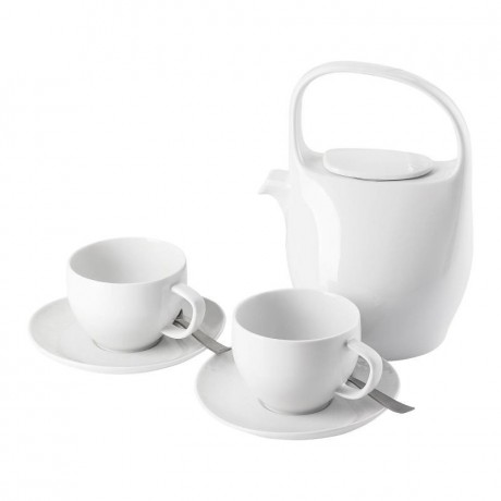 Rosenthal Rosenthal Junto Weiss + Sambonet Flat Vintage Tee Set 7-tlg. Rosenthal Junto Weiss + Sambonet Flat Vintage Tee Набор из 7 предм.