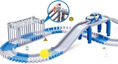 Amewi RC Magic Traxx Polizei Strecke 139-teilig mit Polizeifahrzeug Полицейский RC Magic Traxx отслеживает 139 деталей с помощью полицейской машины