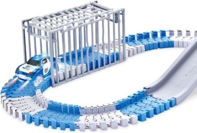 Amewi RC Magic Traxx Polizei Strecke 139-teilig mit Polizeifahrzeug Полицейский RC Magic Traxx отслеживает 139 деталей с помощью полицейской машины