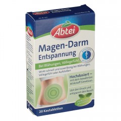 Abtei Magen-Darm Entspannungs-Tabletten, Жевательные таблетки для облегчения желудочно-кишечных расстройств, 20 штук 20 шт