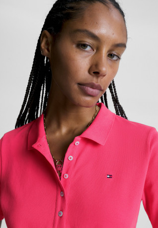 Tommy Hilfiger REG SS Polo shirt bright cerise pink REG SS Рубашка поло ярко-вишнево-розовый