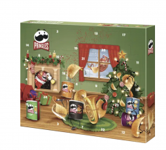 Pringles Adventskalender Адвент-календарь 2025, 24 баночки чипсов х 40 грамм, 960 грамм