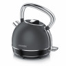 Arendo Arendo Wasserkocher, 1,7 l, 2200 W, Edelstahl, Retro Style Vintage, LED Temperaturanzeige, grau Чайник Arendo 1,7 л, 2200 Вт, нержавеющая сталь, ретро-стиль, винтажный светодиодный дисплей температуры, серый