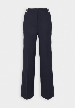 Tommy Hilfiger WIDE LEG PUNTO PANT Trousers desert sky ШИРОКИЕ БРЮКИ PUNTO Брюки небо пустыни