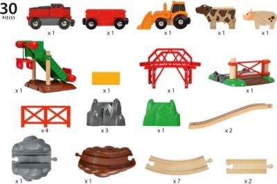 BRIO Grosses BRIO Bahn Bauernhof-Set Большая железнодорожная ферма BRIO