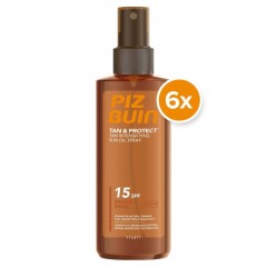 Piz Buin Tan &amp; Protect Tan Intensifying Sun Oil Spray SPF 15  6stk x 150ml (900ml) Масло-спрей SPF 15, 6 штук х 150мл (900мл)