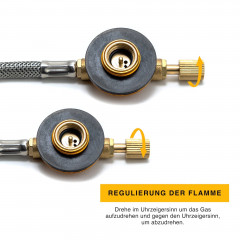 Elfmonkey Elfmonkey Gaskocher Gaskocher Campingkocher, 3500W, Piezozundung, Windschutz, Adapter  Газовая плита Elfmonkey, газовая плита, походная плита, 3500 Вт, пьезоподжиг, защита от ветра, адаптер