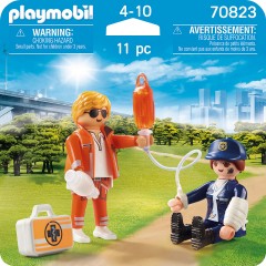 PLAYMOBIL PLAYMOBIL 70823 DuoPack Notarzt und Polizistin PLAYMOBIL 70823 DuoPack врач скорой помощи и женщина-полицейский