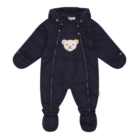 Steiff Steppoverall mit abnehmbarem Fuss und Kapuze Bar Стеганый комбинезон со съемной ногой и перекладиной на капюшоне