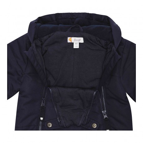 Steiff Steppoverall mit abnehmbarem Fuss und Kapuze Bar Стеганый комбинезон со съемной ногой и перекладиной на капюшоне