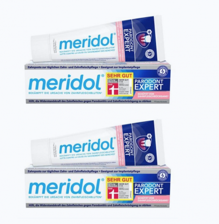 meridol PARODONT EXPERT Zahnpasta Meridol Parodont Expert 2stk, Зубная паста с фтором, от кровоточивости и воспаления дёсен, защита от пародонтита, 75 мл75 мл 1