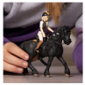 Schleich 42640 фигурка Tori & Princess Германия, всадница и лошадь Horse Club, с аксессуарами для верховой езды, 5+