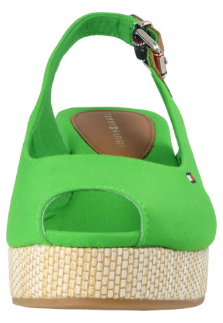 Tommy Hilfiger ICONIC ELBA SLING  Platform sandals grun ICONIC ELBA SLING Сандалии на платформе зеленый