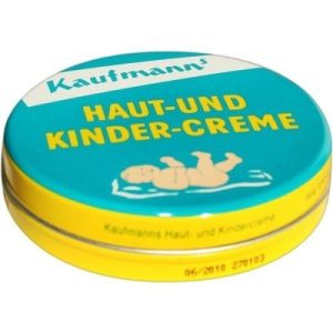 Kaufmann´s Haut & Kindercreme Reisegrobe 30ml x 3st, Крем для чувствительной и сухой кожи Kaufmanns, детский и взрослый, с витамином Е и цинком, защитный питательный крем, Германия, 30мл x 3шт