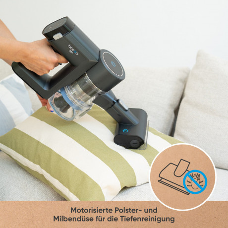 hoogo hoogo Akku-Stielstaubsauger SC501, 550,00 W, beutellos, optional mit Beutel, Inklusive GUTSCHEIN fur hoogo blitzblank Staubbeutel, leise: 69 dB(A)  Беспроводной пылесос hoogo SC501, 550,00 Вт, без мешка, опционально с мешком, включая ВАУЧЕР на мешок